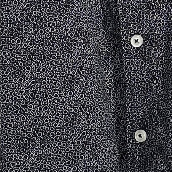 Level Ten Black Patterned Casual Button Down Shirt, size XL, cotton, fall - Picture 2 of 10